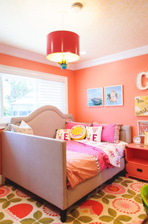 Chambre D Enfant Avec Un Mur Orange Photos Et Idees Deco De Chambres D Enfant Aout 21 Houzz Fr
