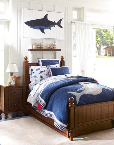 This is an example of a nautical kids' bedroom in San Francisco.