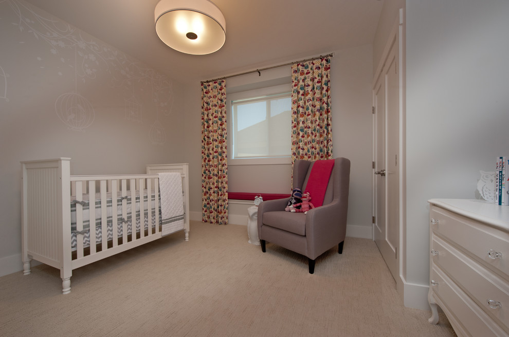 Inspiration for a contemporary nursery remodel in Vancouver