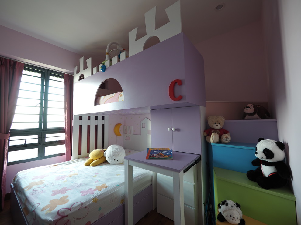 Inspiration for a contemporary kids' bedroom in Singapore.