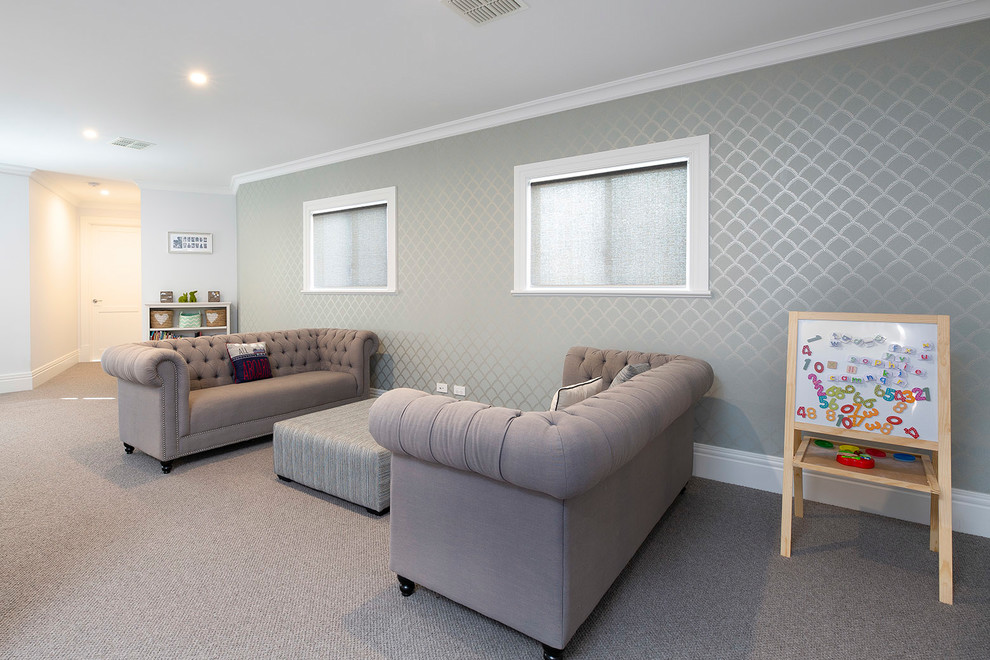 Design ideas for a modern kids' bedroom in Sydney.