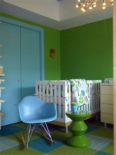 ボストンにあるコンテンポラリースタイルのおしゃれな子供部屋の写真