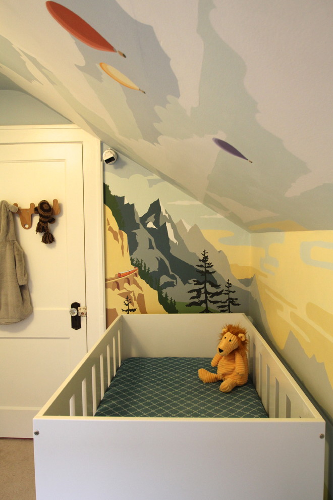 ミネアポリスにあるコンテンポラリースタイルのおしゃれな子供部屋の写真