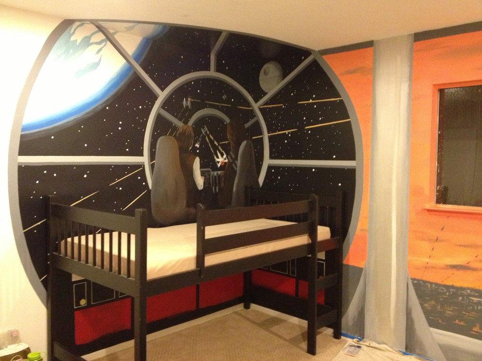 Star Wars Themed Boys Bedroom - Kids - Los Angeles - by Amand Lutz Art ...