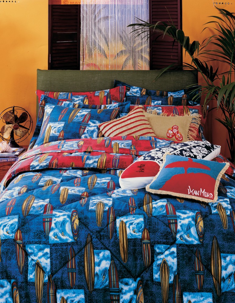 Surfboard Bedding Tropical Kids Orange County by Dean Miller