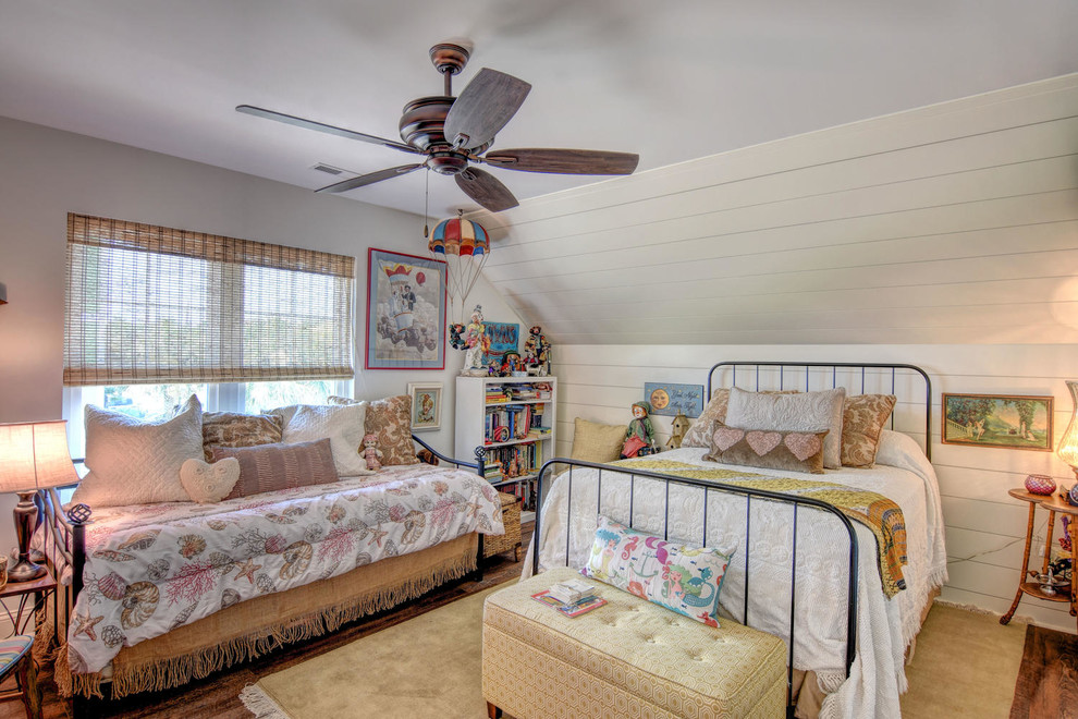 Example of a beach style kids' room design in Other
