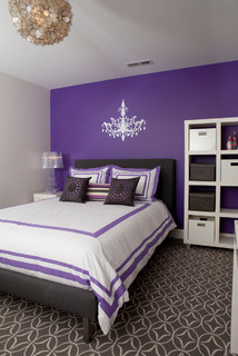 purple kids bed