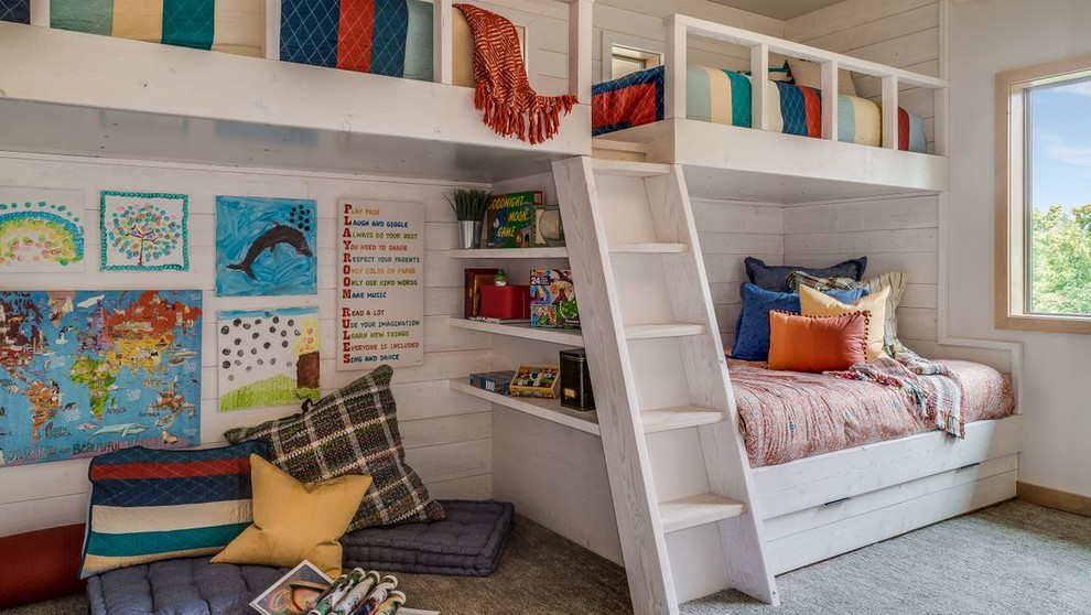 Example of a trendy kids' room design in Seattle