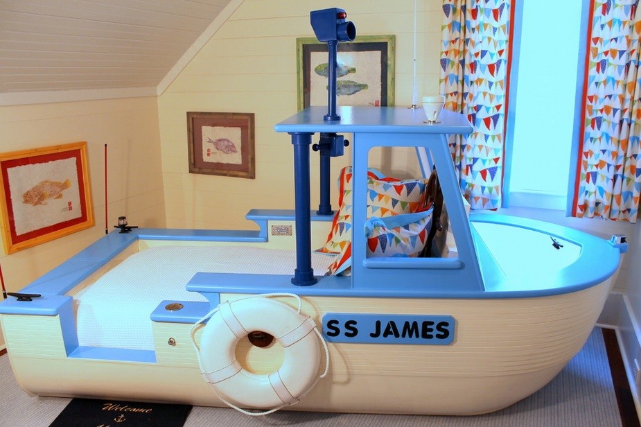 Foto di una cameretta per bambini costiera