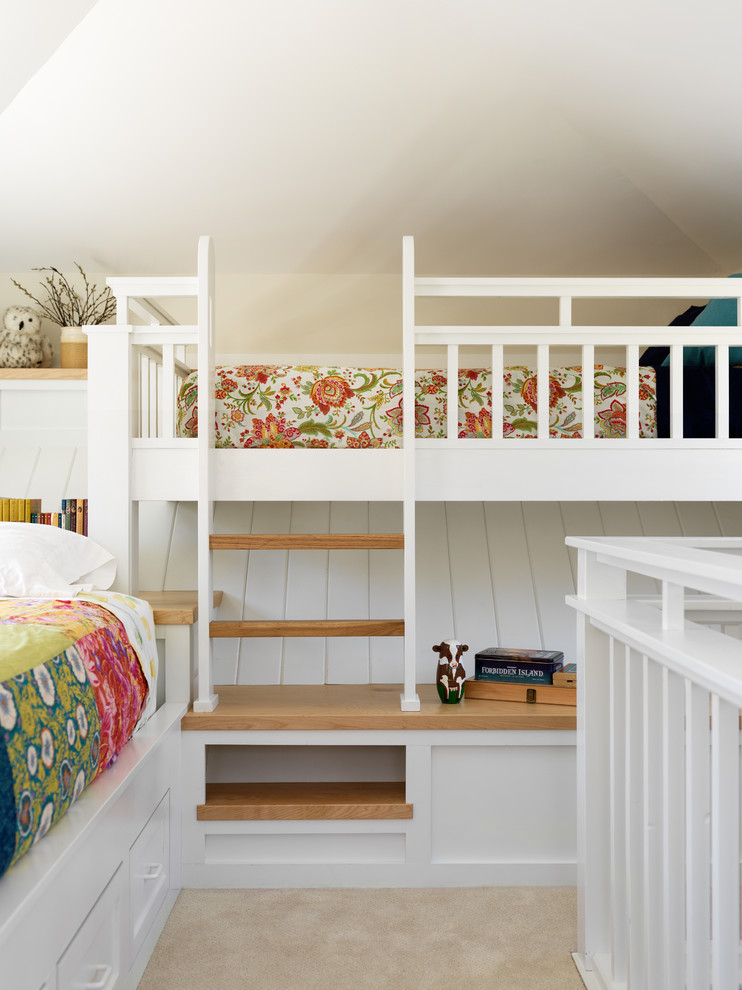 This is an example of a farmhouse kids' bedroom in Burlington.
