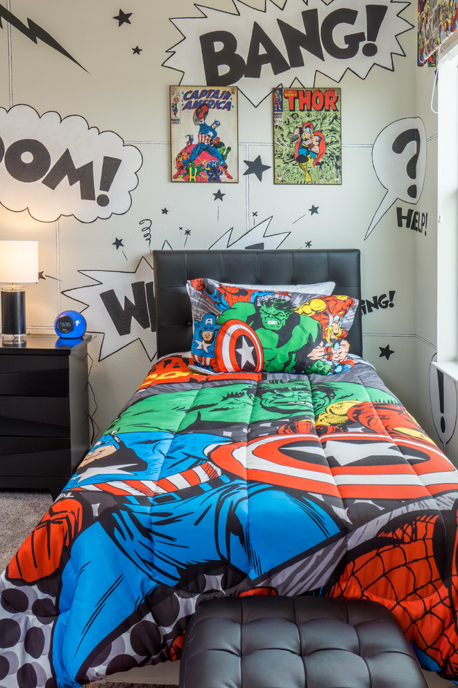 Contemporary kids' bedroom in Orlando.