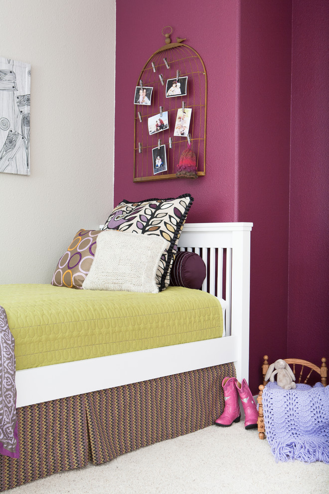 Example of an eclectic kids' room design in San Francisco