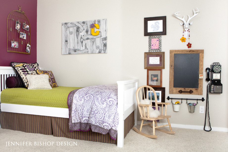 Example of an eclectic kids' room design in San Francisco