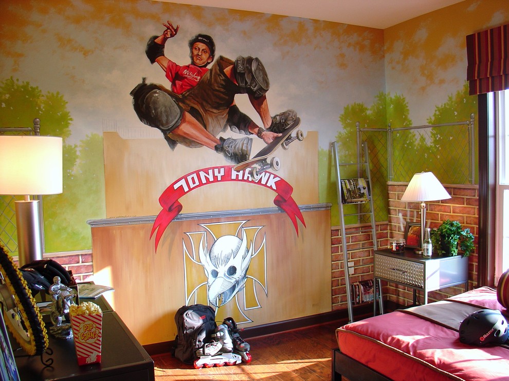 ボルチモアにあるエクレクティックスタイルのおしゃれな子供部屋の写真