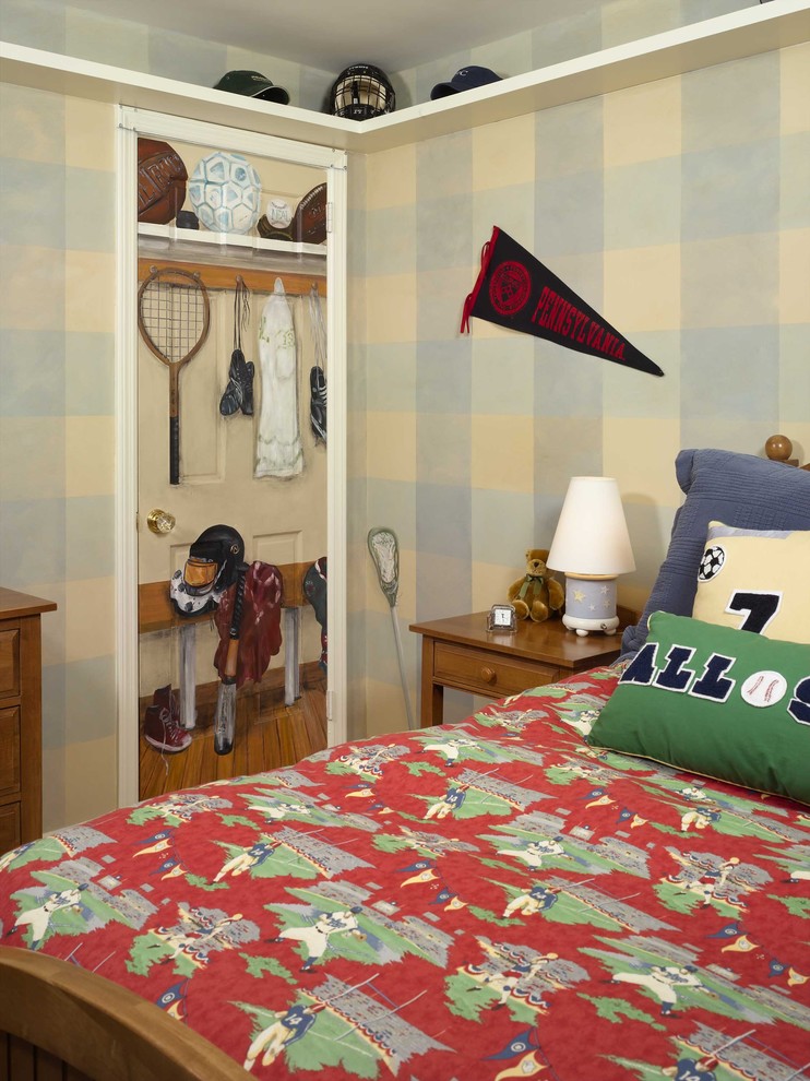 Diseño de dormitorio infantil de 4 a 10 años tradicional
