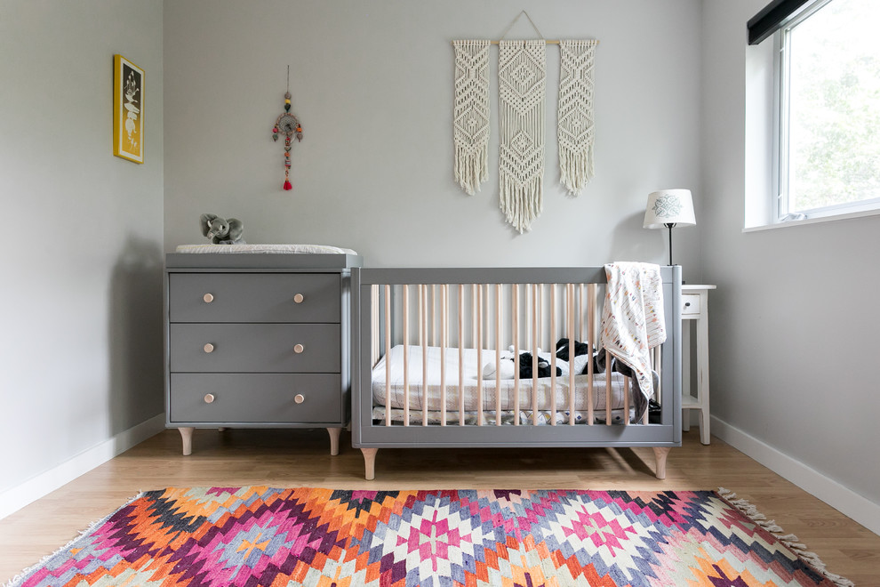 Inspiration for an eclectic nursery in Austin.
