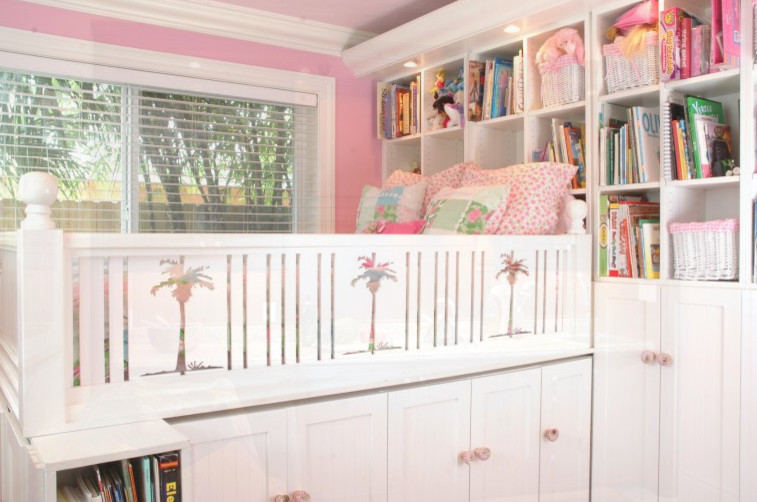 This is an example of a contemporary kids' bedroom in Miami.