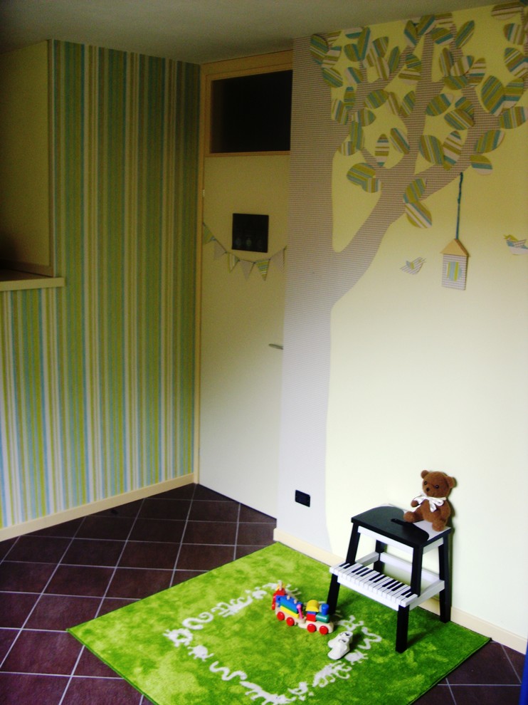 他の地域にあるエクレクティックスタイルのおしゃれな子供部屋の写真