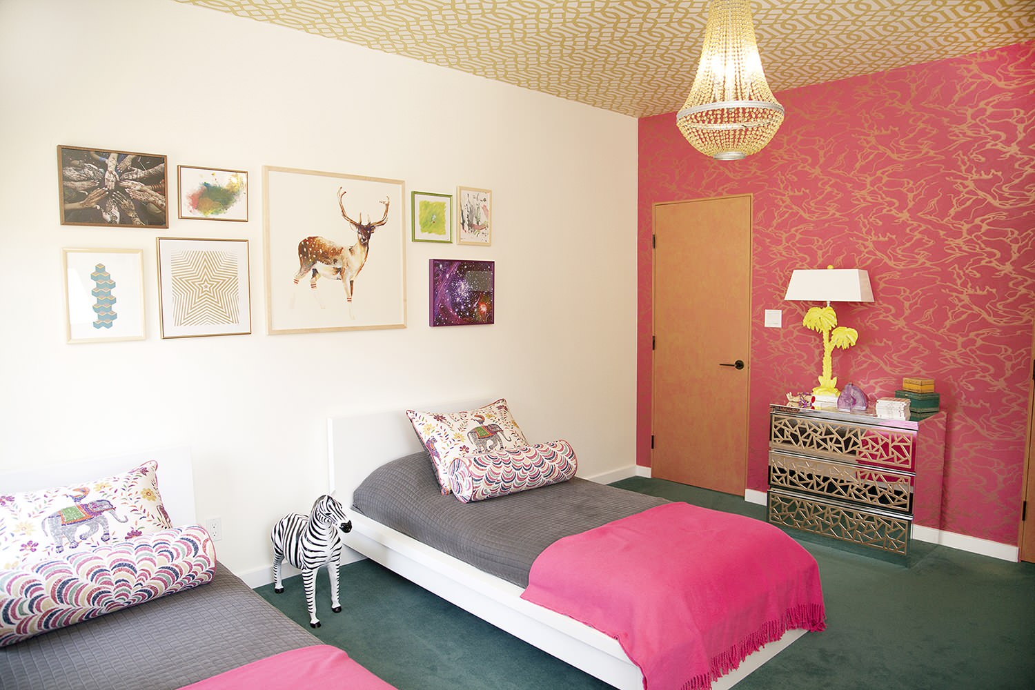 twin girl bedroom