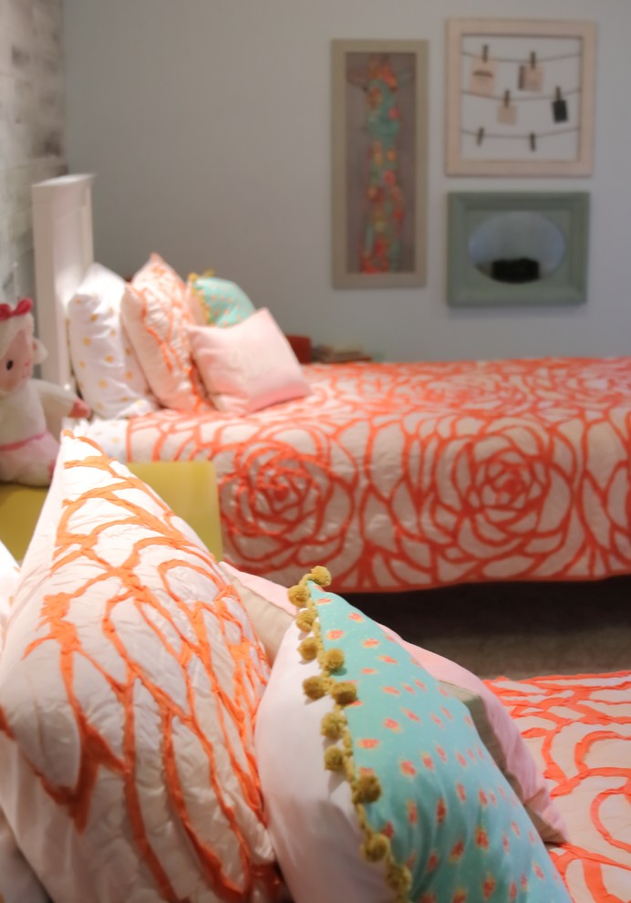 Eklektisches Mädchenzimmer mit Schlafplatz in Phoenix