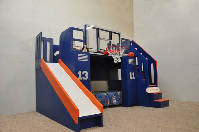 Ultimate Basket Ball Bed - Contemporain - Chambre d'Enfant - Salt Lake City  - par Tanglewood Design