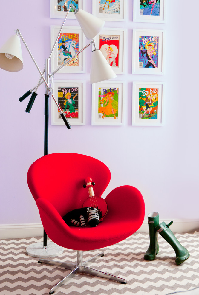 Minimalist kids' room photo in New York