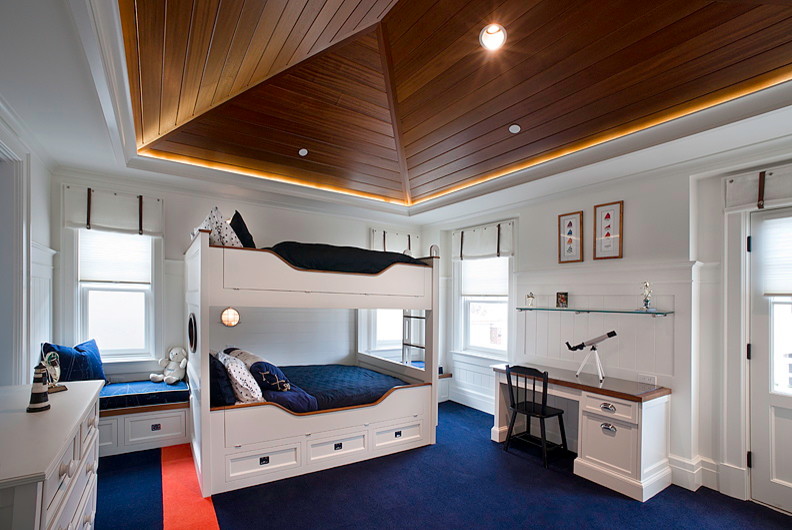Photo of a traditional kids' bedroom in Orange County.