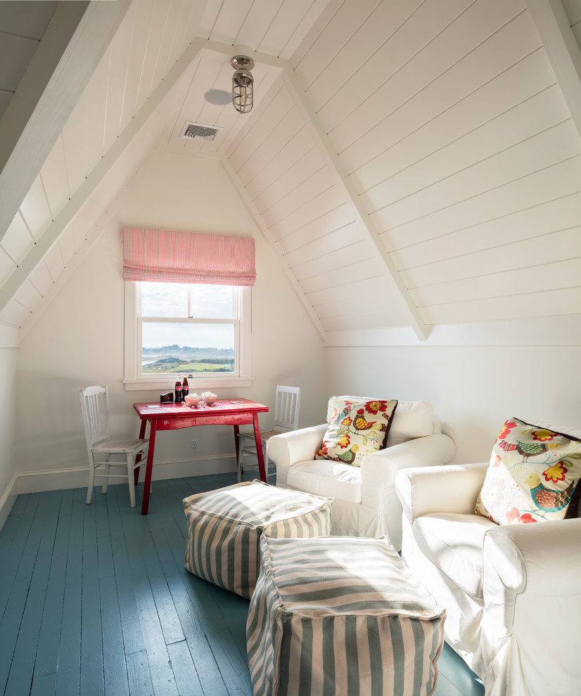 Photo of a coastal kids' bedroom in Providence.