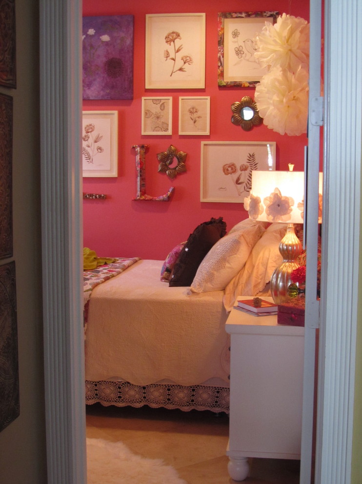 Eclectic kids' bedroom in Miami.
