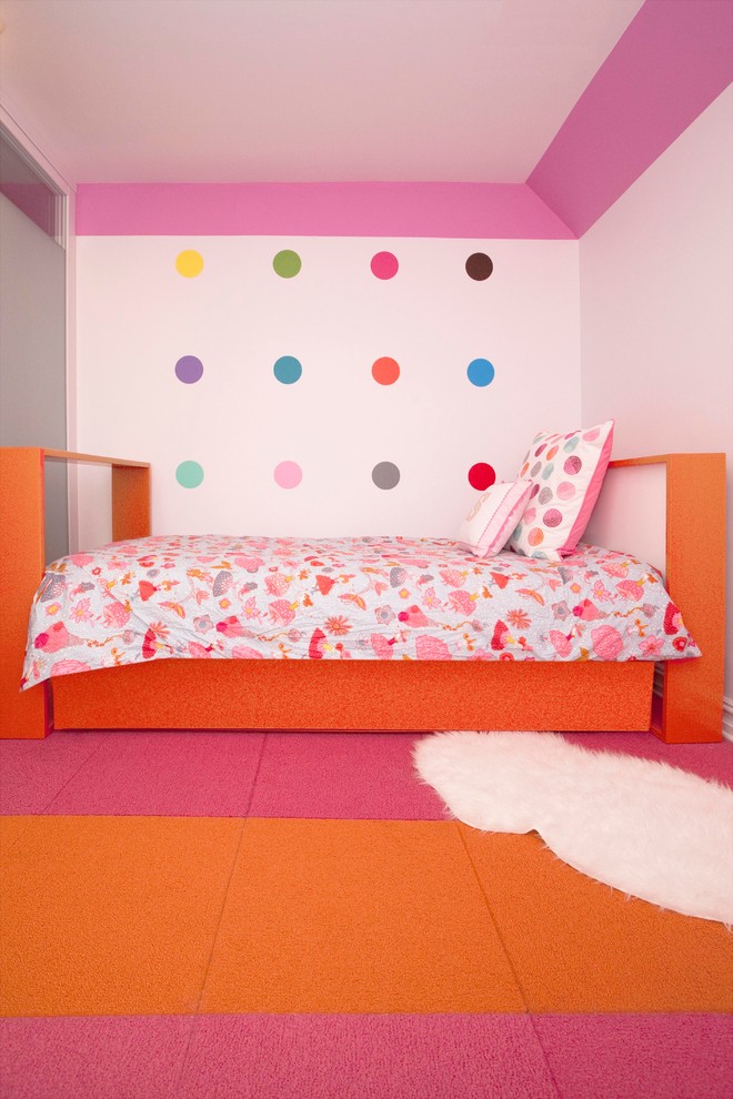 Small minimalist kids' room photo in New York