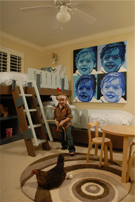 ダラスにあるコンテンポラリースタイルのおしゃれな子供部屋の写真