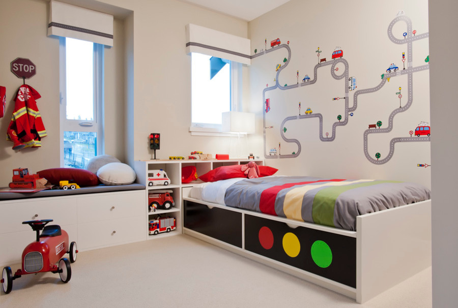 Photo of a contemporary kids' bedroom in Vancouver.