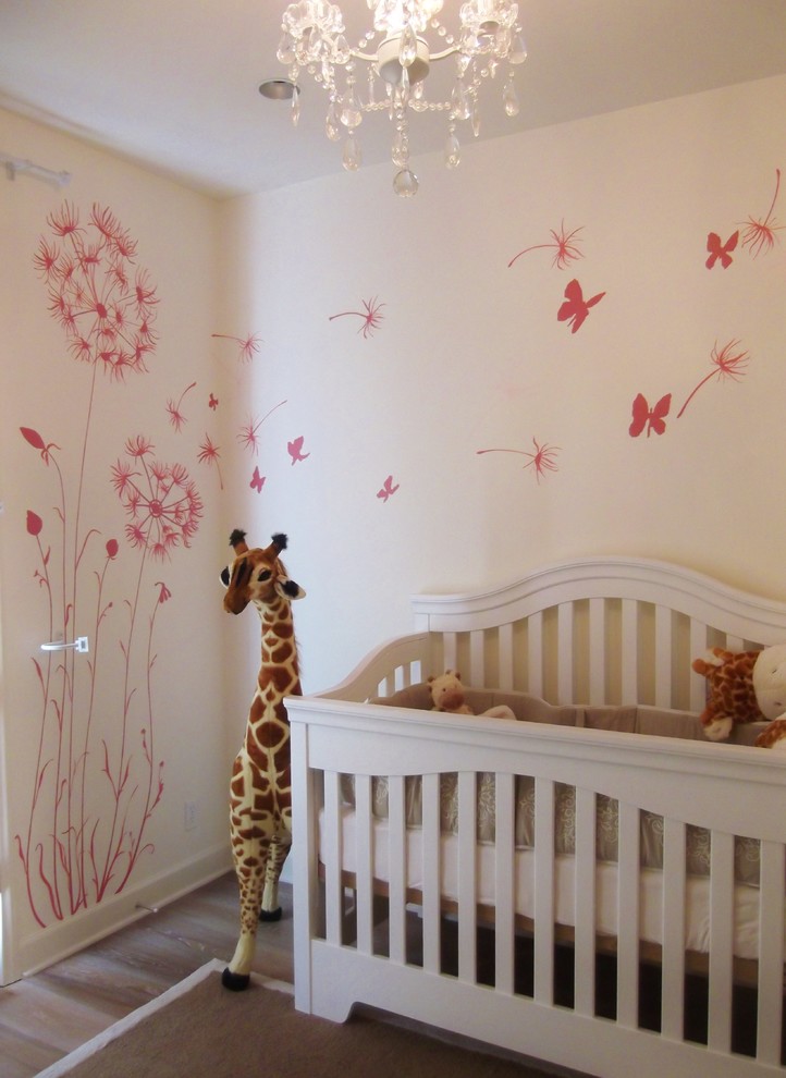 Design ideas for a traditional nursery in Orange County.