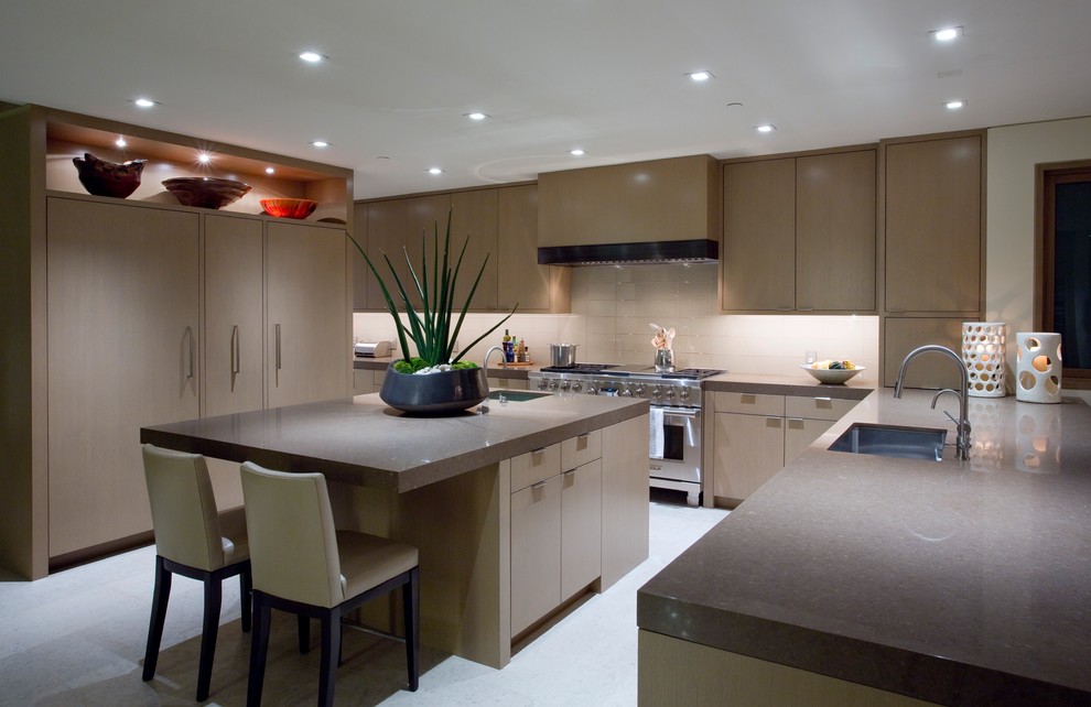 1031 Marine Drive Modern Kitchen Orange County by Kirk Saunders