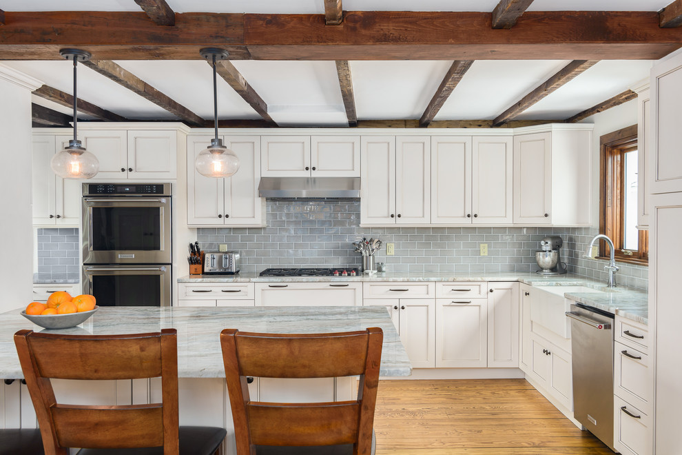 1762 Farmhouse Kitchen Sterling Ma Farmhouse Kitchen Boston By Kitchen Associates