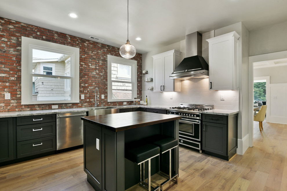 1890 Craftsman - Transitional - Kitchen - San Francisco - by Broadway ...