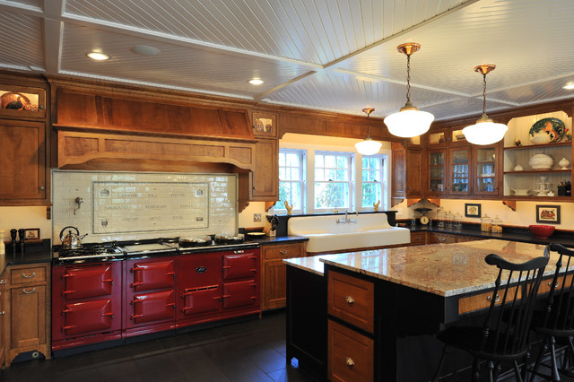 1915 Colonial Revival Addition - Traditional - Kitchen - New York - by ...