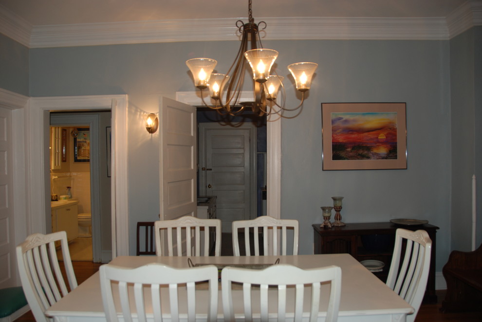 Example of a cottage kitchen/dining room combo design in Other