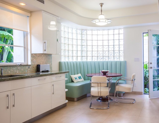 1927 Art Deco Kitchen in Hollywood, FL - Transitional - Kitchen - Miami