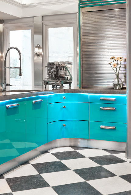 9s American Diner-style kitchen - Contemporary - Kitchen 9s American Diner-style kitchen - Contemporary - Kitchen