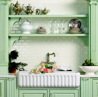 An Adventure in Mint Green  Mint green kitchen, Green kitchen decor, Mint  kitchen