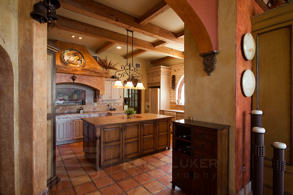 This is an example of a world-inspired kitchen in Tampa.