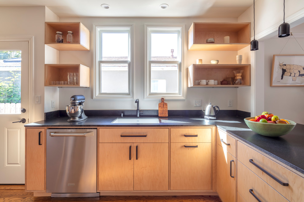 2018 Berkeley Raw Wood Kitchen Remodel - Modern - Kitchen - San Francisco - by HDR Remodeling Inc.
