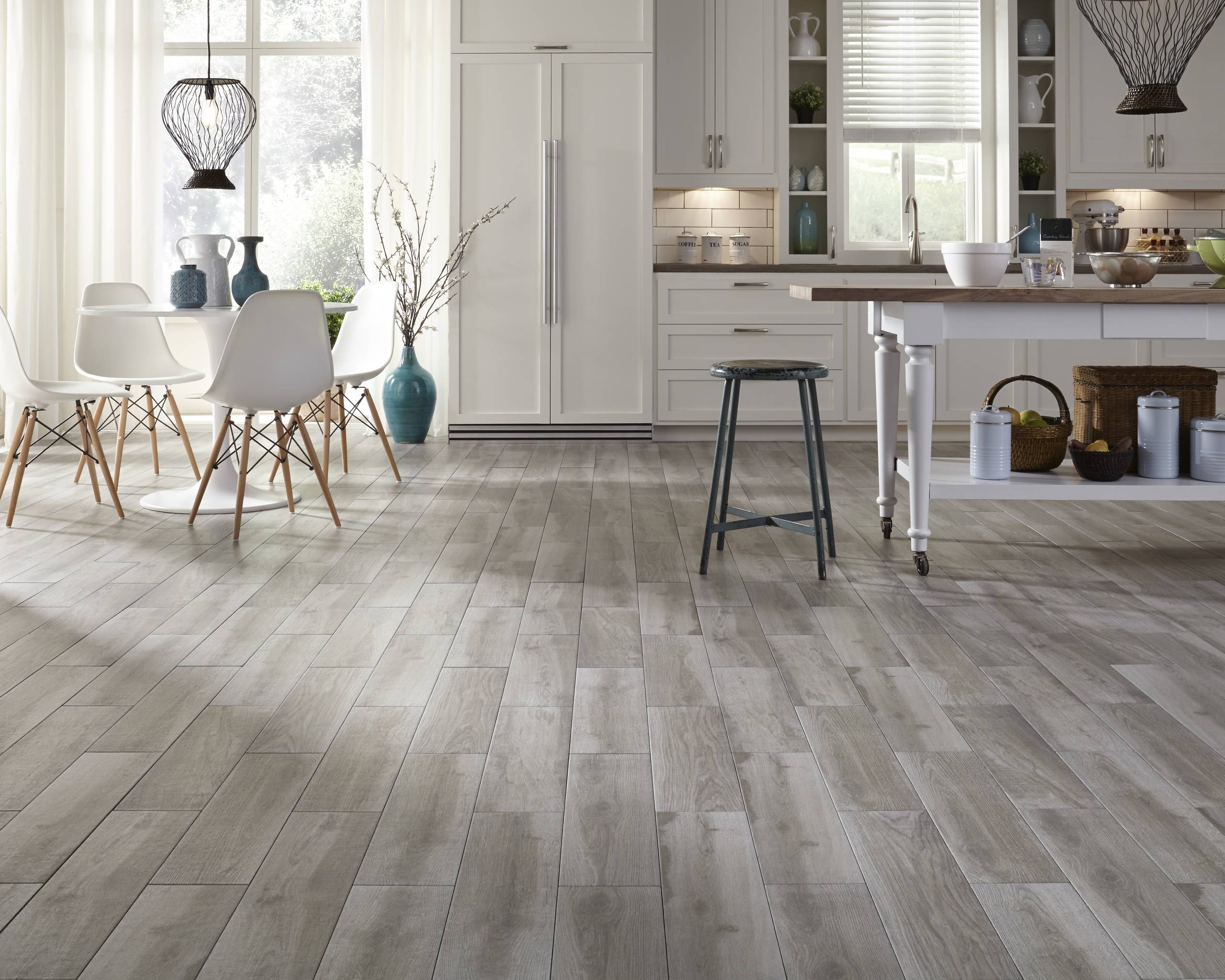 kitchen floor light wood tile