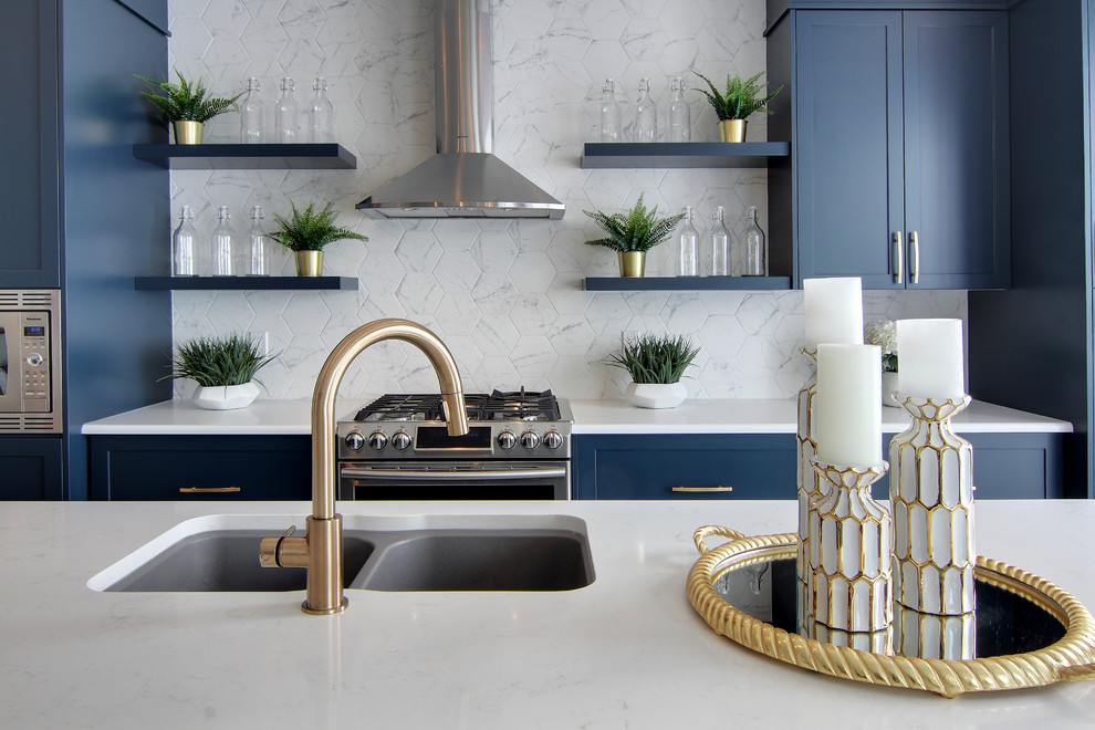 This is an example of a traditional kitchen in Calgary.