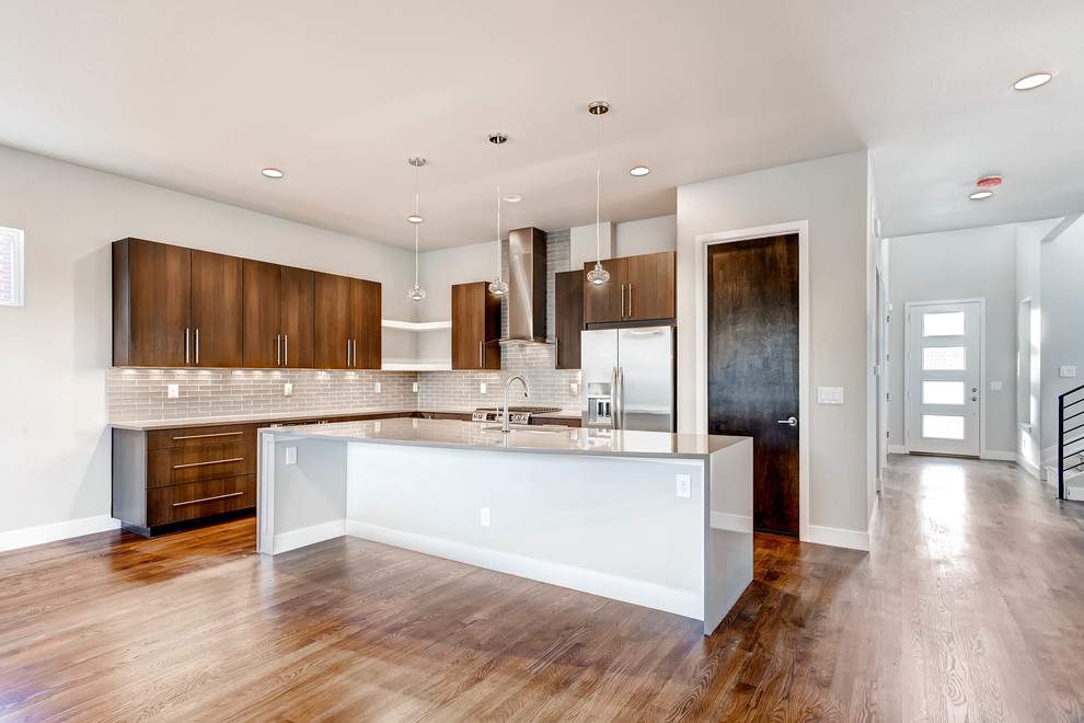 Inspiration for a contemporary kitchen in Denver.