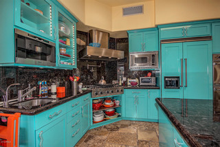 75 Turquoise Kitchen Ideas You'll Love - January, 2024