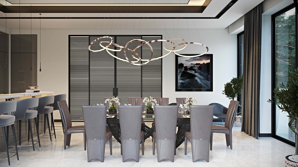3D Interior Visualization For A Stupendous Kitchen Studio Design ...