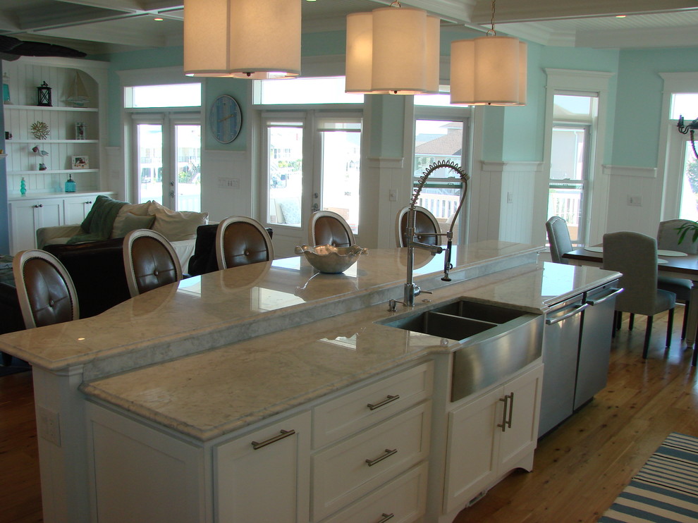 Photo of a beach style kitchen in Other.