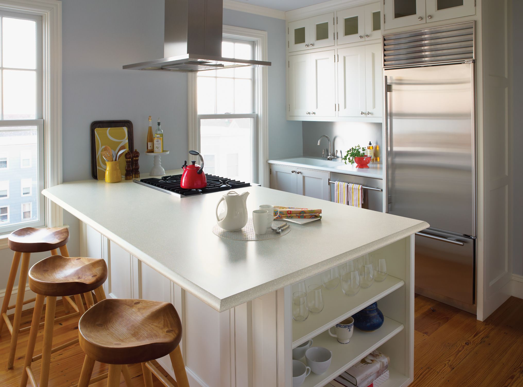 White Laminate Countertop | Houzz